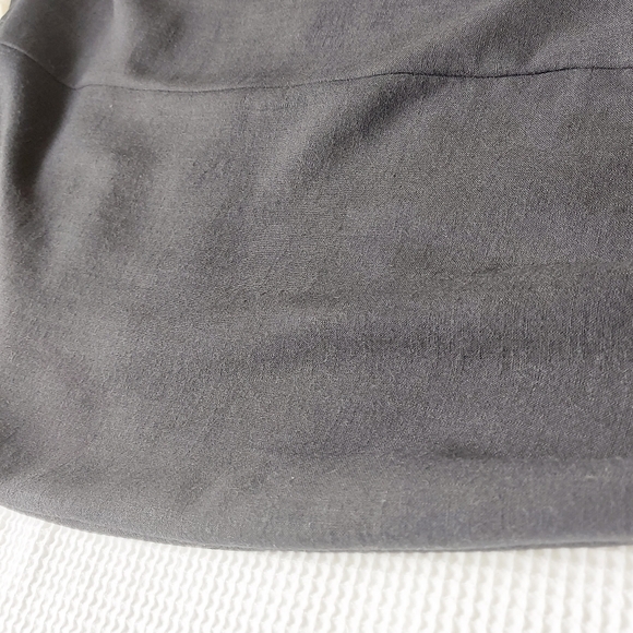 Vintage MJW Studio Midi Dress Size 16 Black Button Back Belted Career Wear - Picture 7 of 16